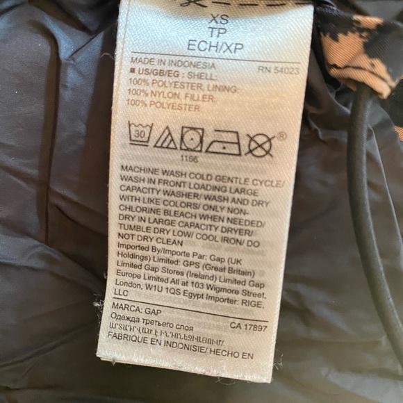 Gap Leopard Puffer Parka - Vegan! - Picture 10 of 10